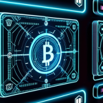 **A futuristic and secure-looking blockchain wallet interface on a holographic display, emphasizing encryption symbols and multiple layers of security. Glowing lines connect different cryptocurrency icons, highlighting support for various coins.**
